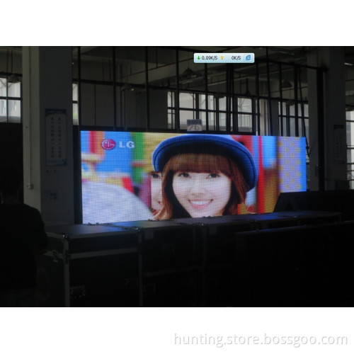 Rental use or fixed installation Slim and light weight indoor P16 full color led mesh curtain